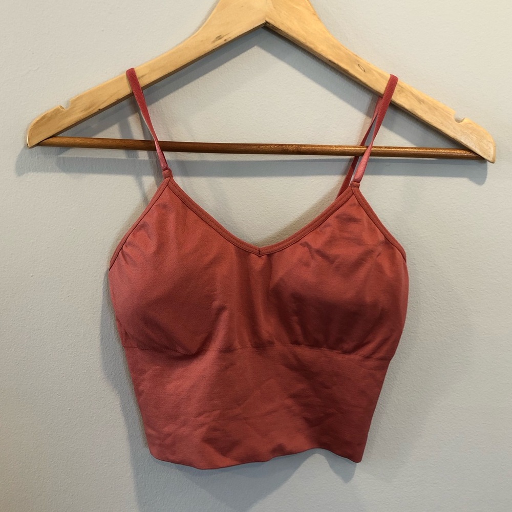Pink Bra Crop Top